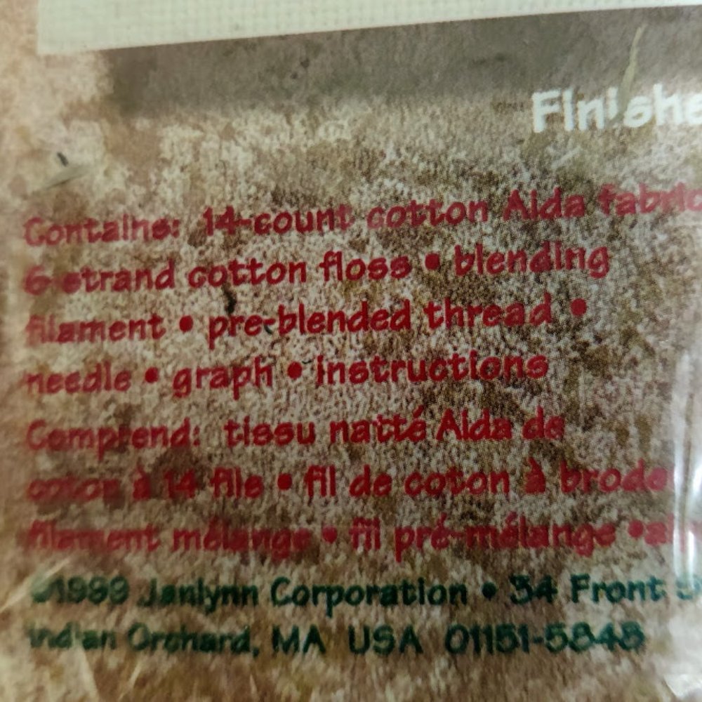 Janlynn "The Amen of Nature" Counted Cross Stitch Kit, Flowers, 90s, #17-20 - Picture 5 of 5